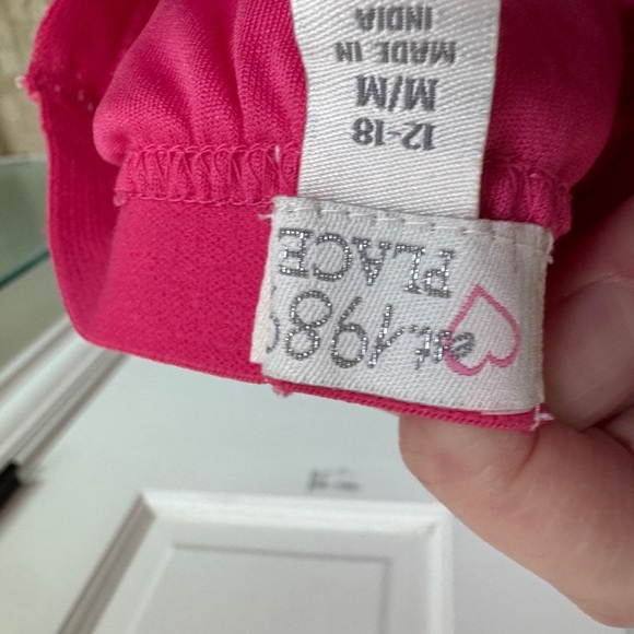 The Children’s Place 12-18M Girls Pink Mini Skirt with Ruffled Tiers - Picture 4 of 4